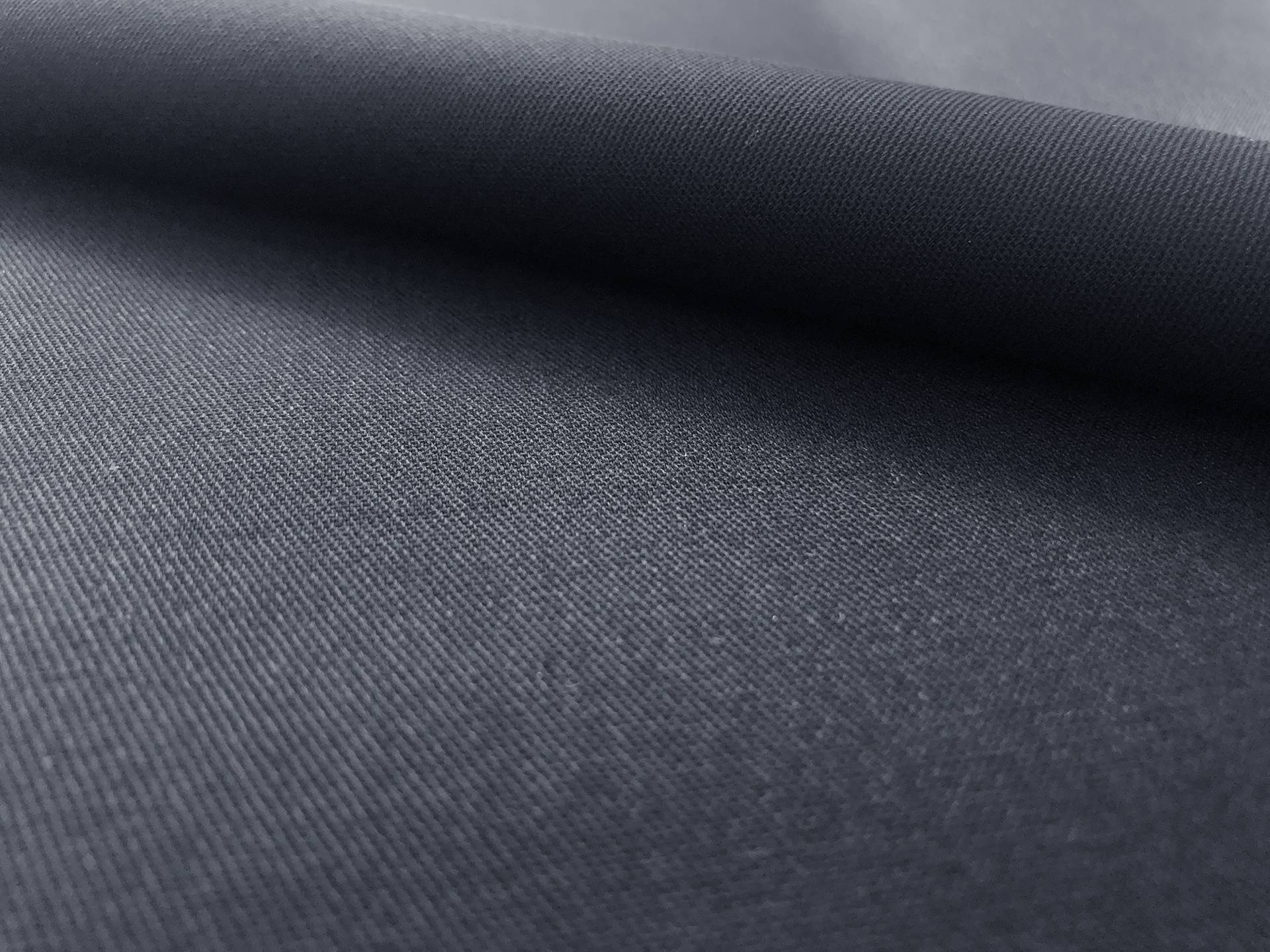 Polyester & Cotton Blend Twill in Midnight