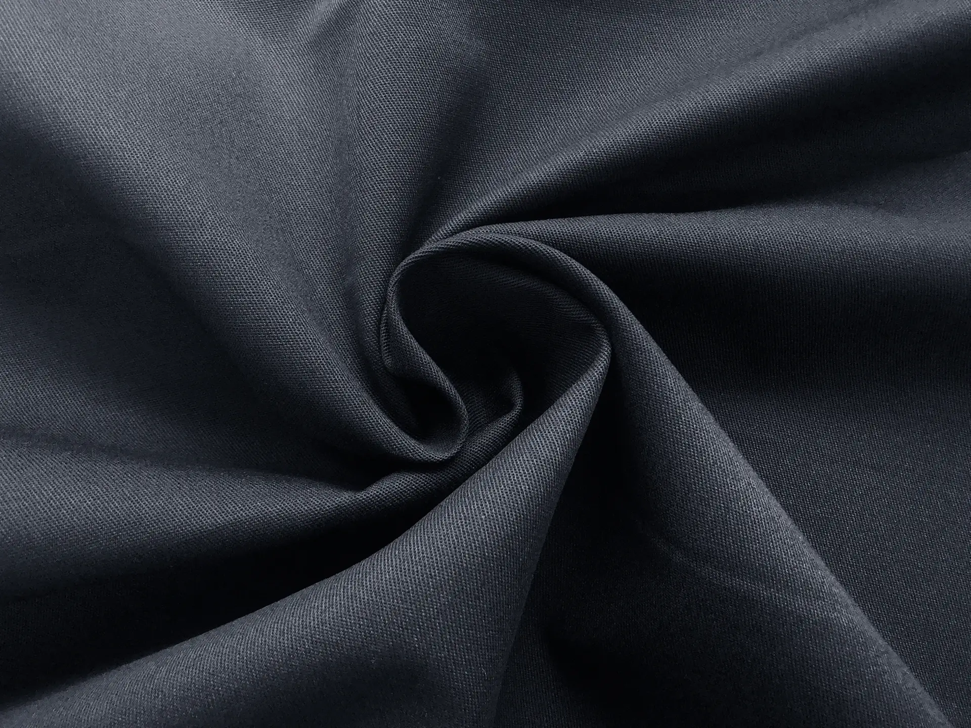 Polyester & Cotton Blend Twill in Midnight