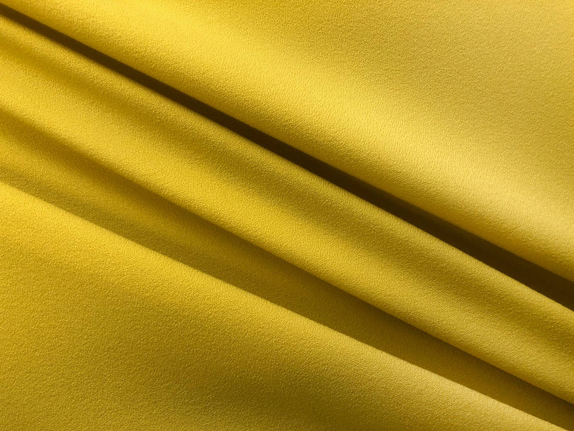 Sustainable Polyester Blend Stretch Crepe in Chartreuse