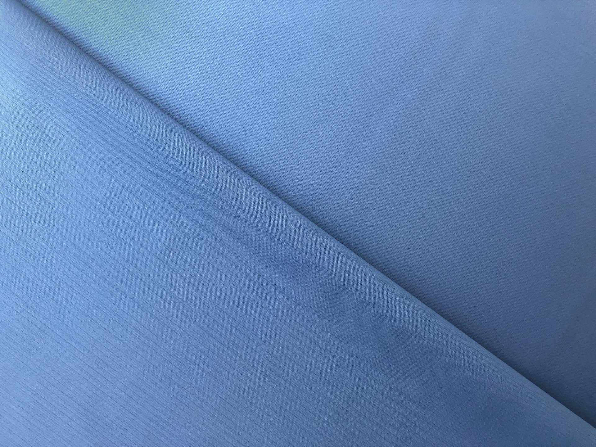 Italian Super 130s Wool Satin Faille in Powder Blue