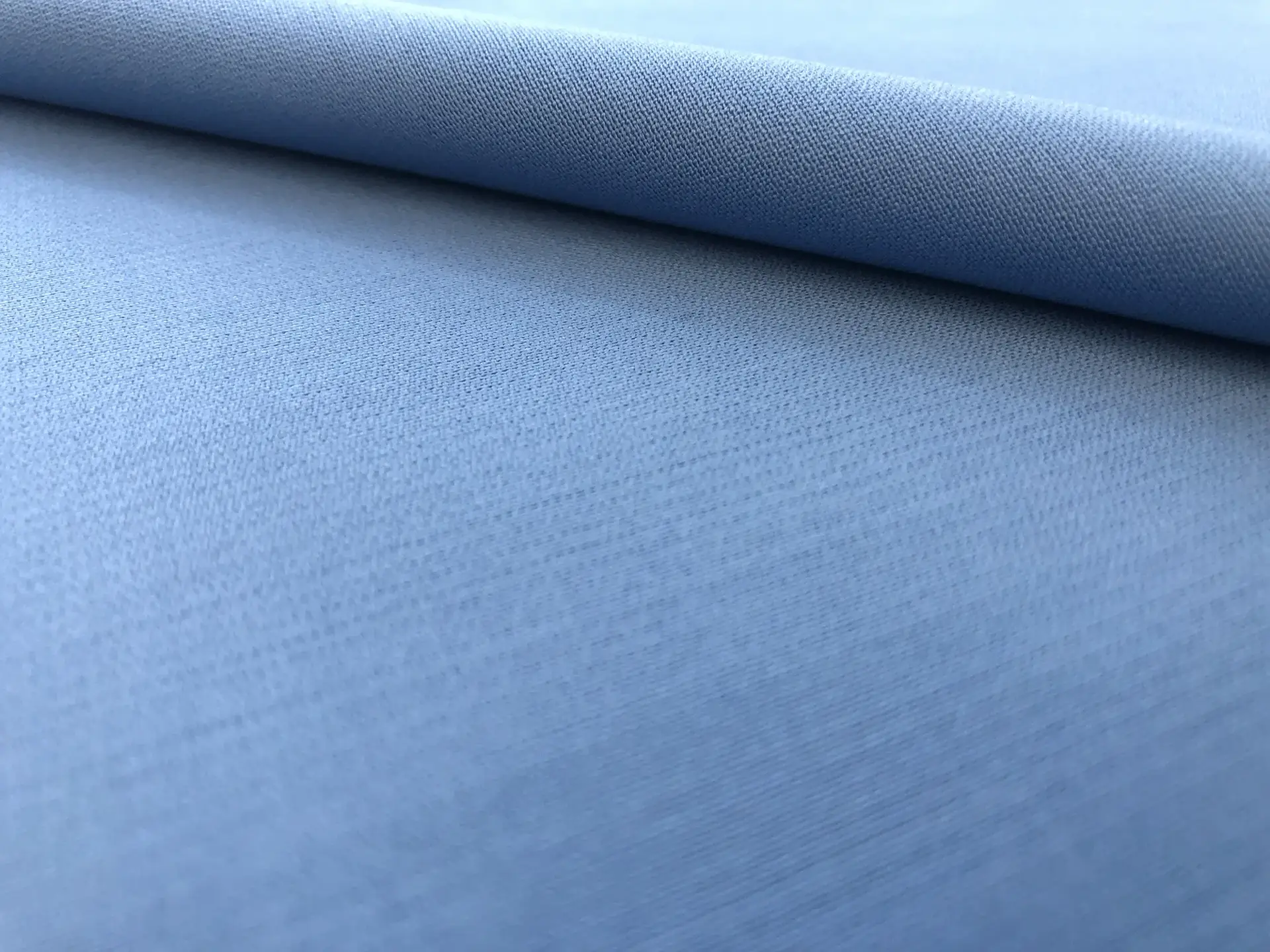 Italian Super 130s Wool Satin Faille in Powder Blue