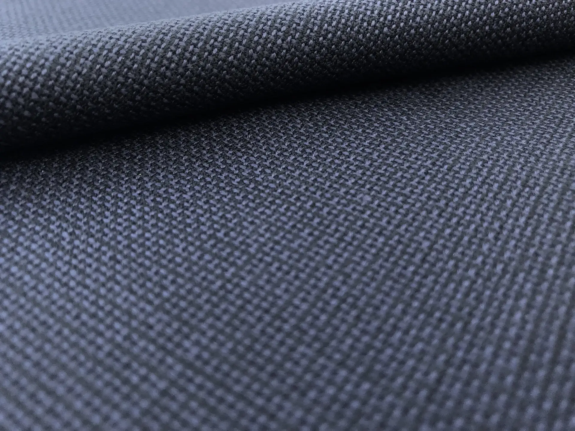 Super 120s Wool Hopsack in Blue Scuro