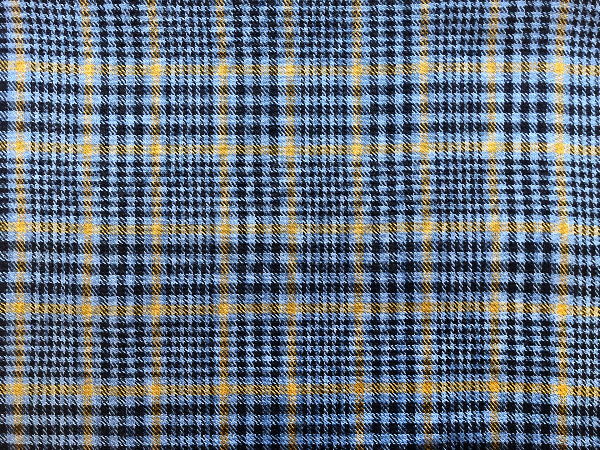 Washed Linen Houndstooth Plaid 
