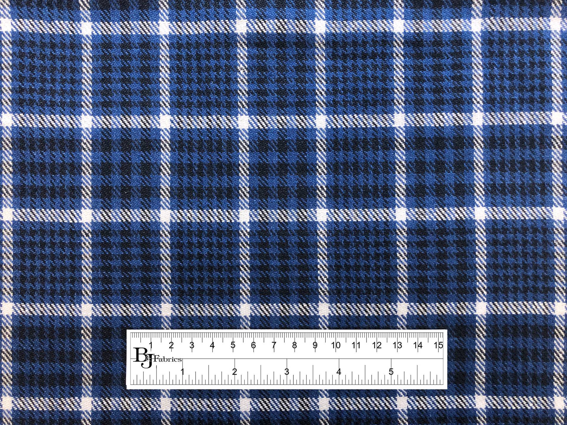 Washed Linen Houndstooth Plaid 
