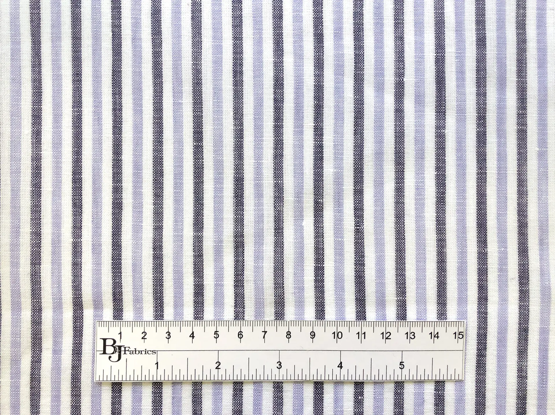 Sanforized Linen Stripe in Lavender