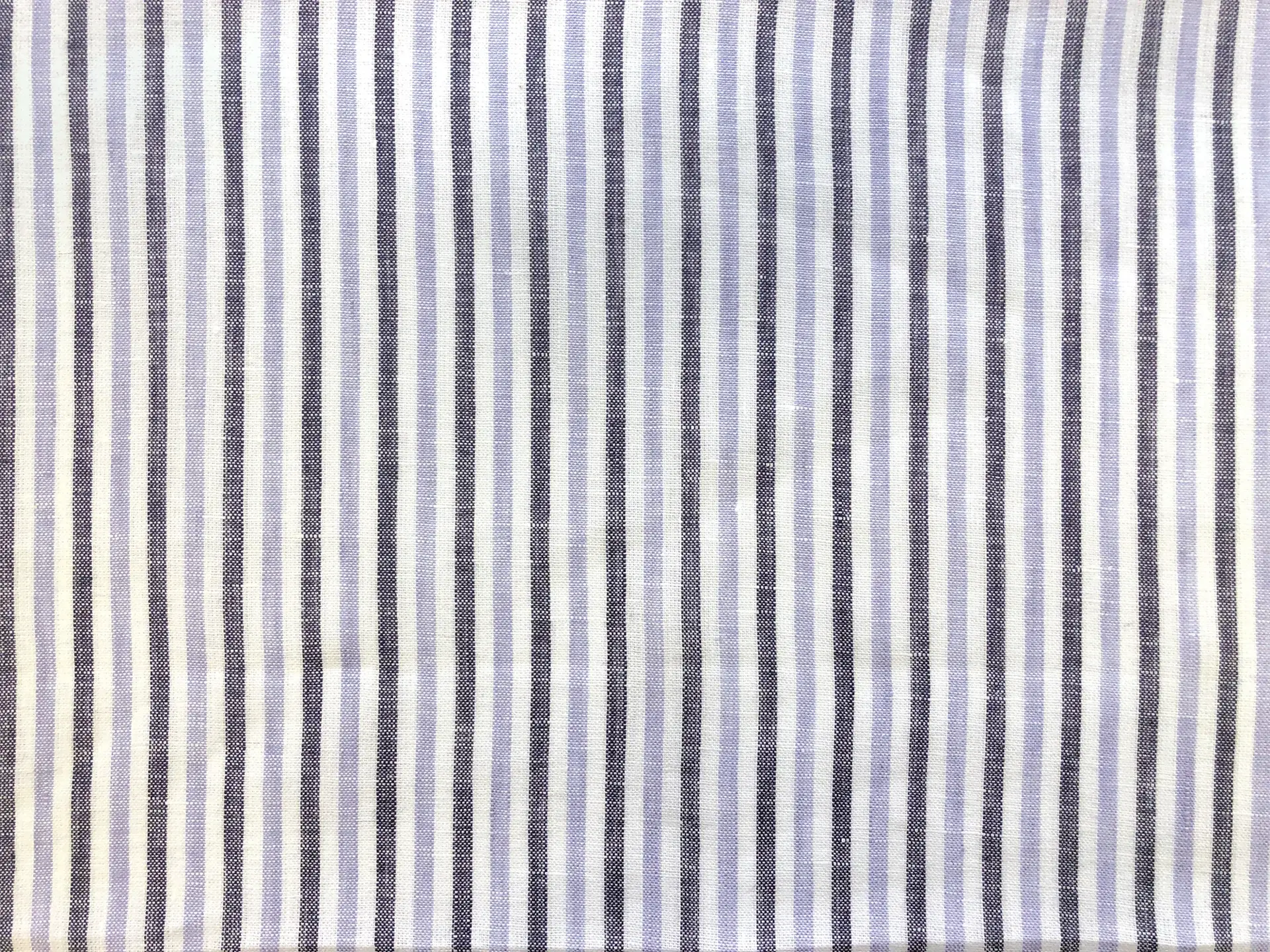 Sanforized Linen Stripe in Lavender
