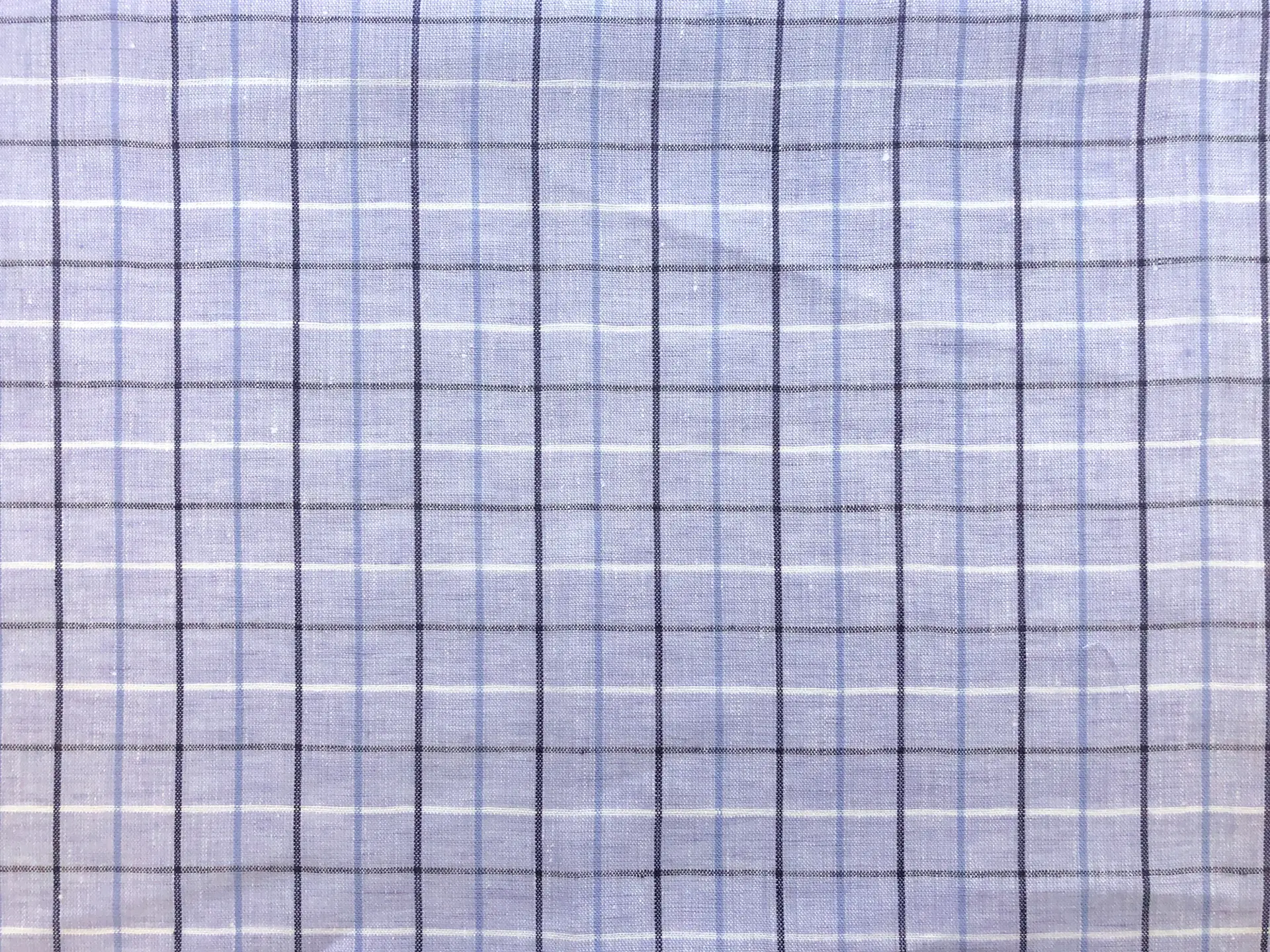 Sanforized Linen Plaid in Lavender