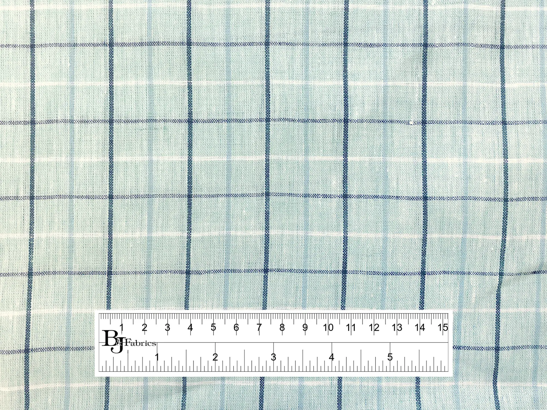 Sanforized Linen Plaid in Mint