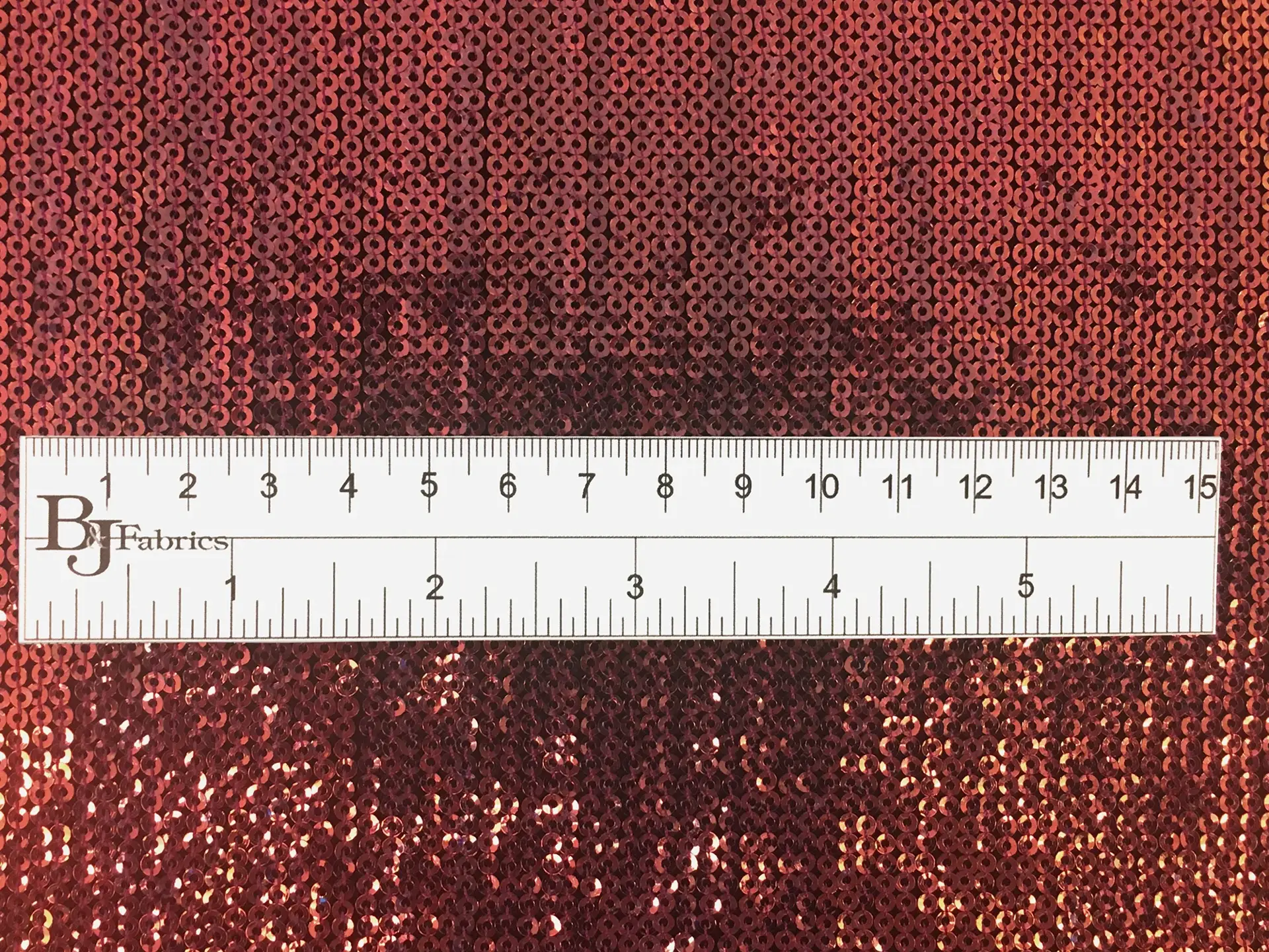 Hologram Sequins on Polyester Chiffon in Rose Gold 
