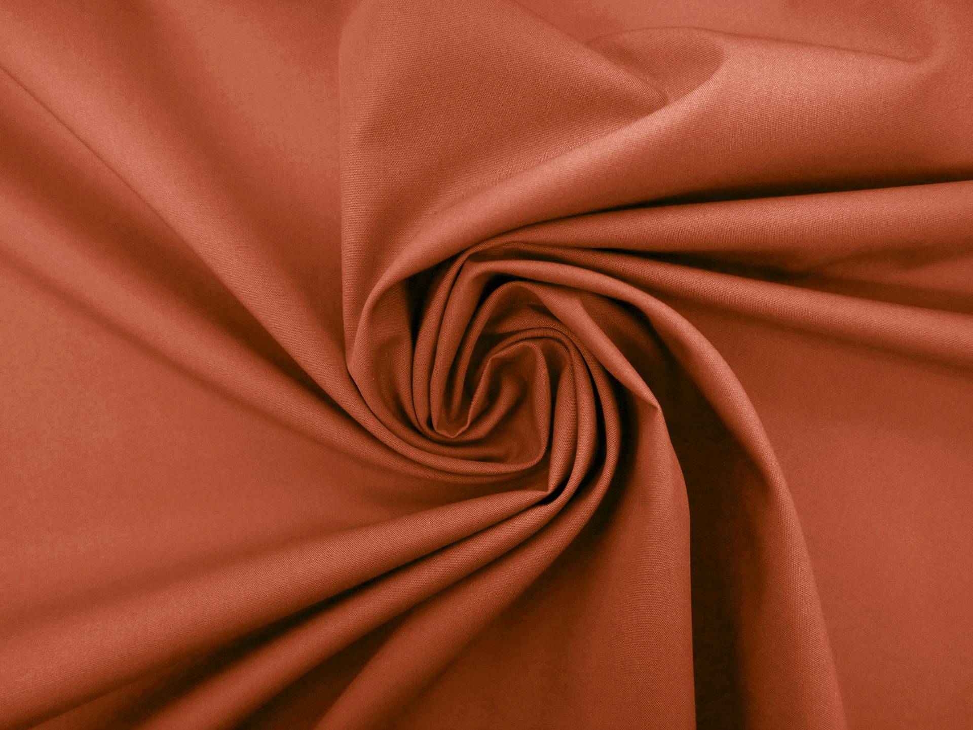 Poly Cotton Blend Broadcloth in Rust