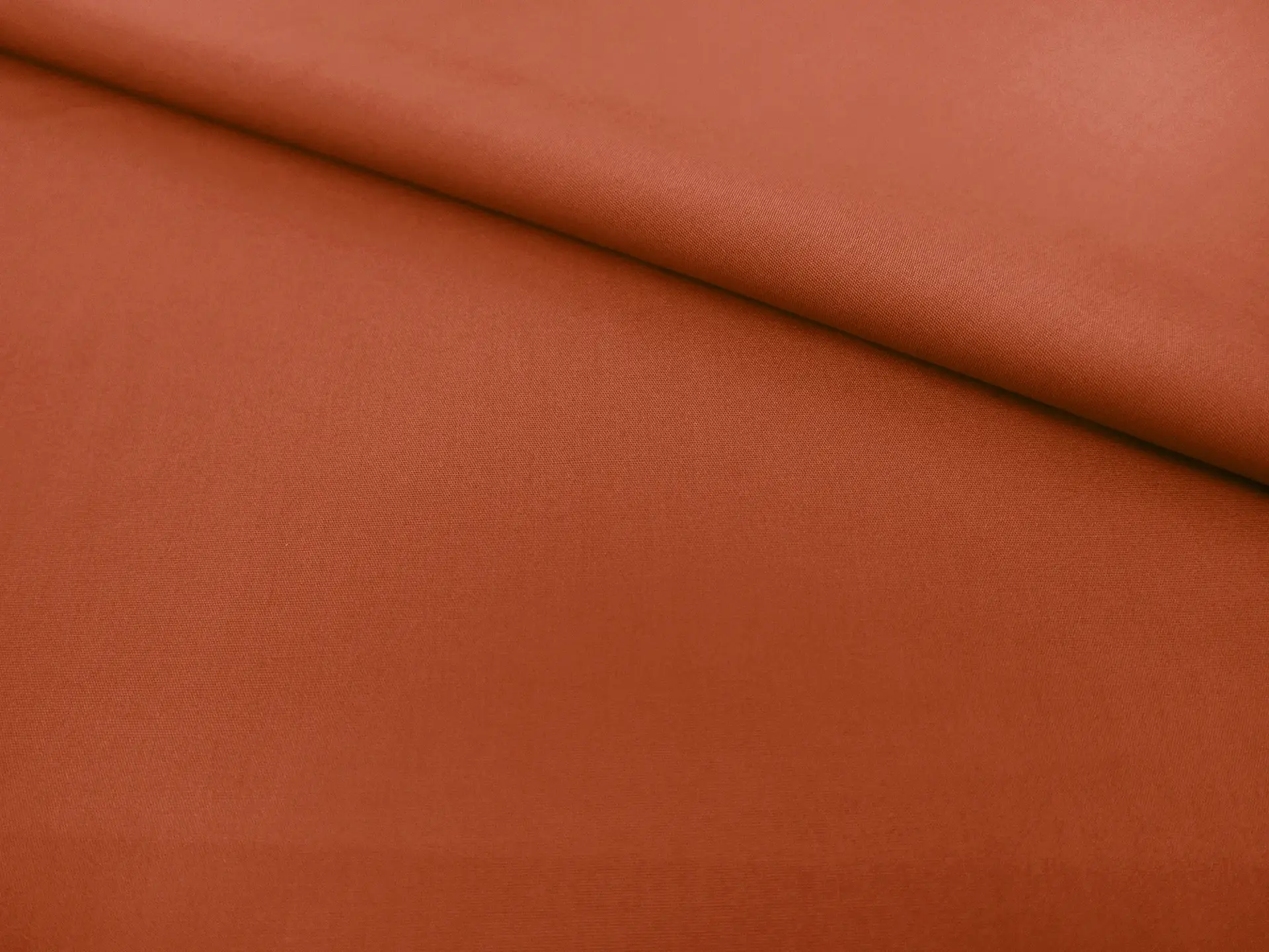 Poly Cotton Blend Broadcloth in Rust