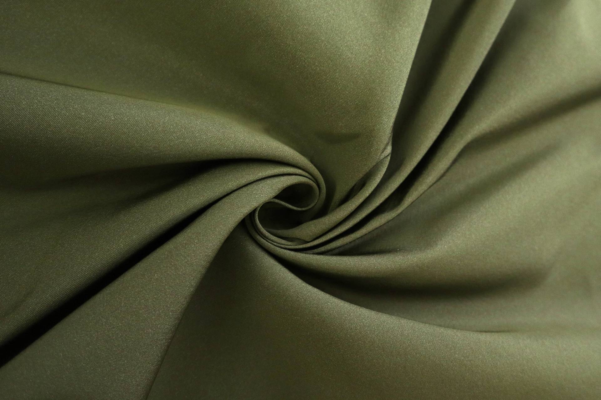 Silk Gros de Londres with a Bounce Finish in Olive