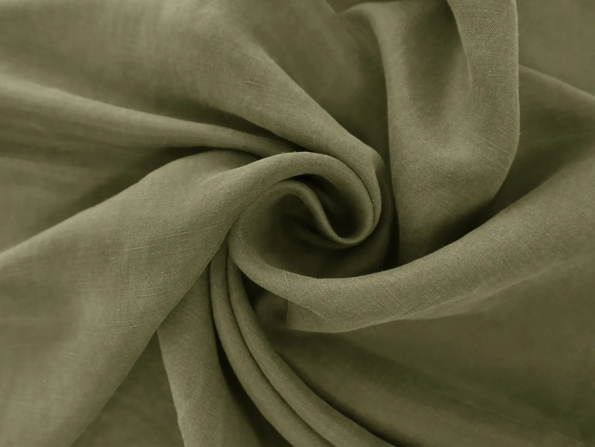 Cupro Blend Sueded Shantung in Olive