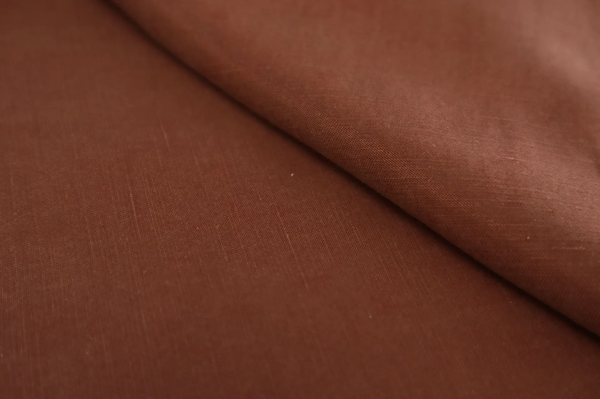 Cupro Blend Sueded Shantung in Brick