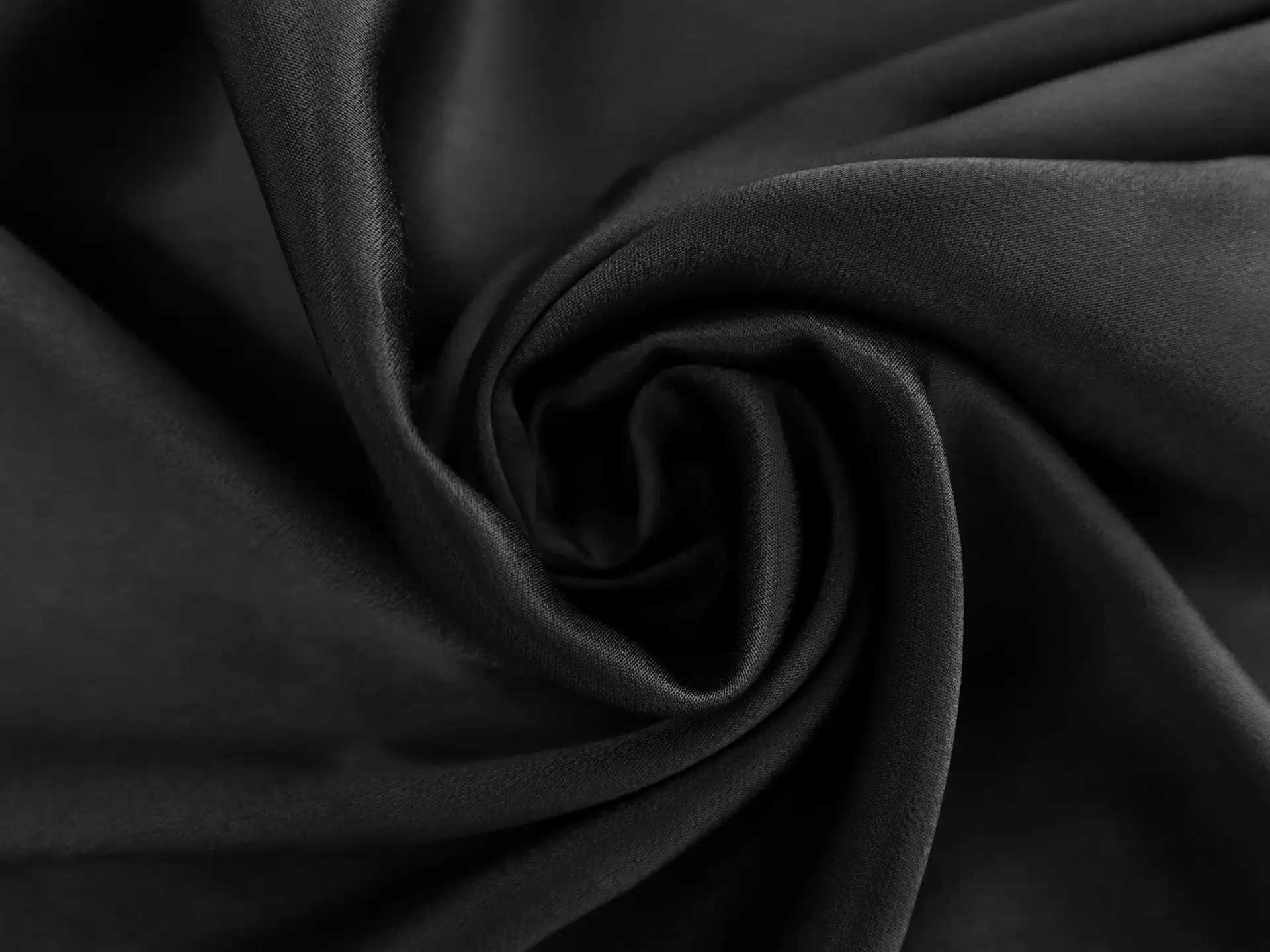 Viscose Charmeuse in Black