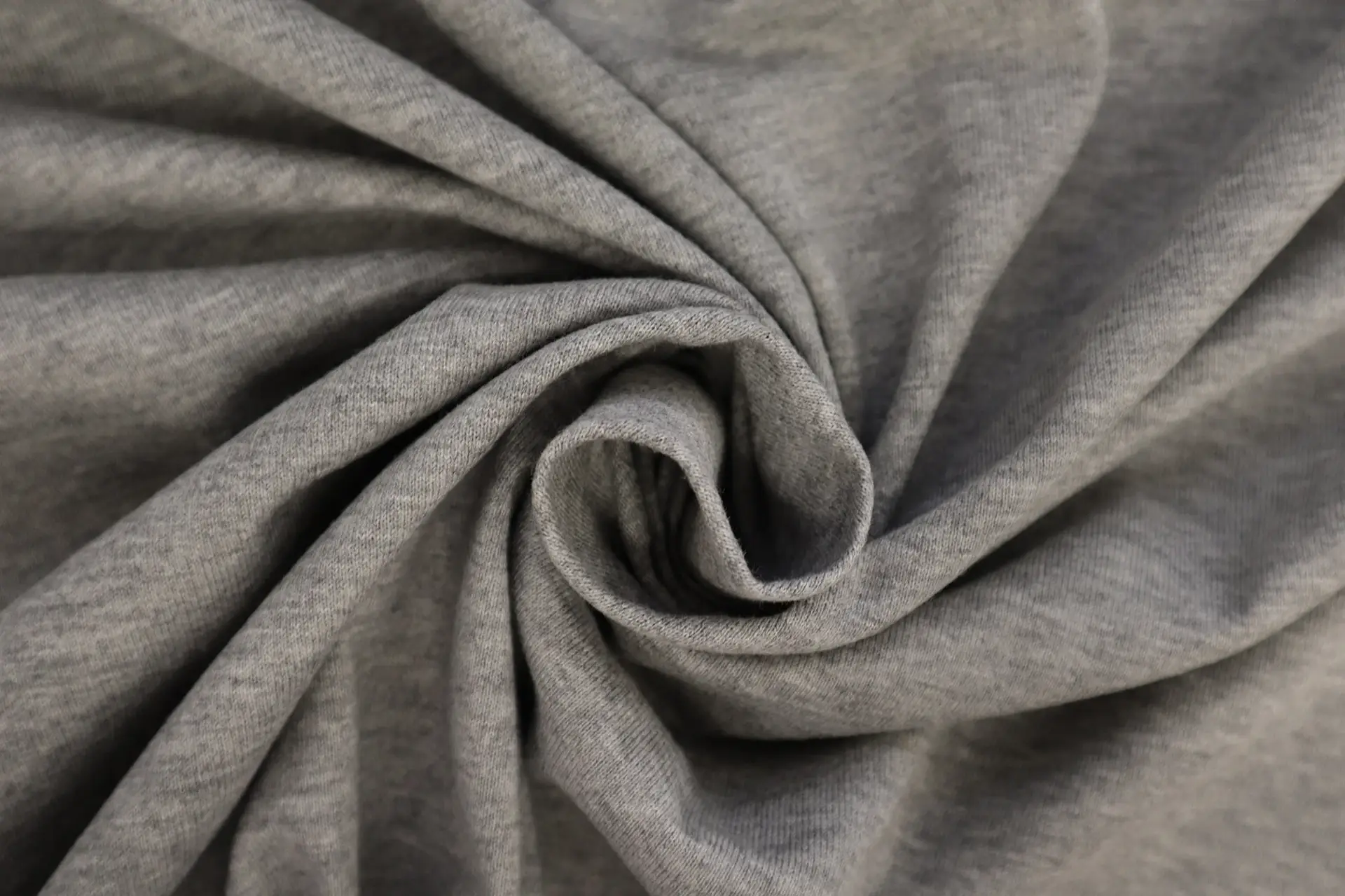 Japanese Cotton Jersey in Heather Grey