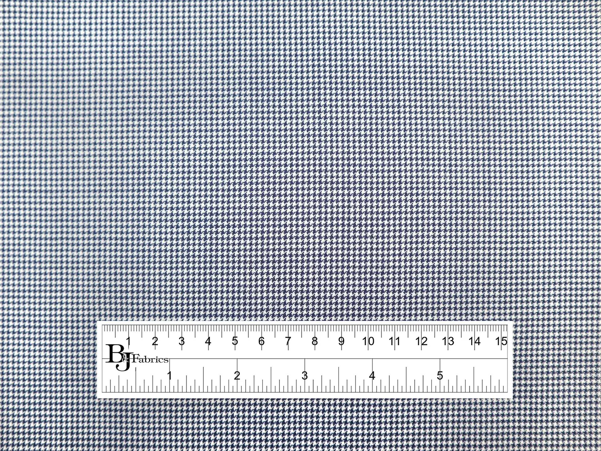 Super 120's Wool Micro Houndstooth in Blue