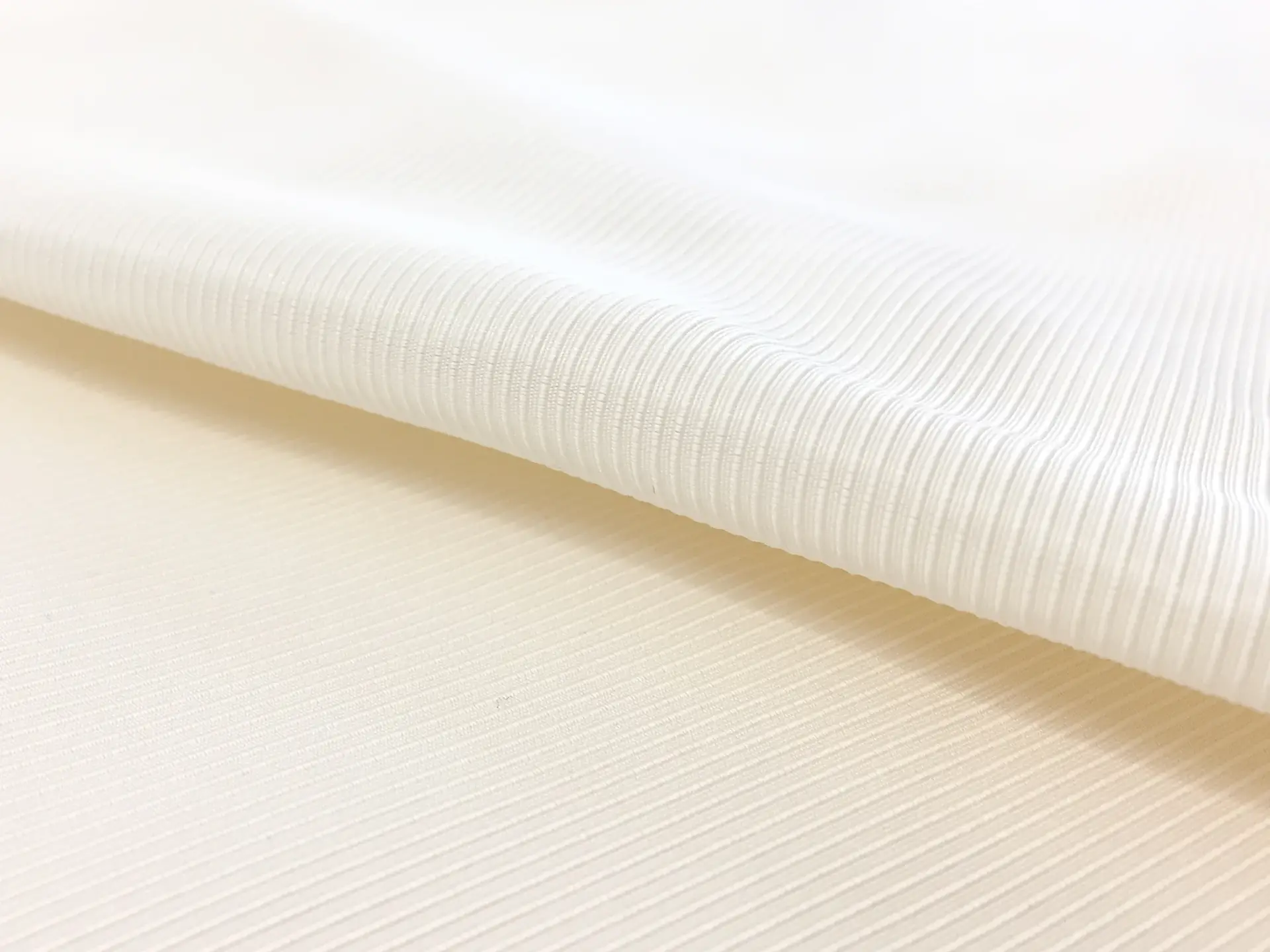 Silk Ottoman in Ivory