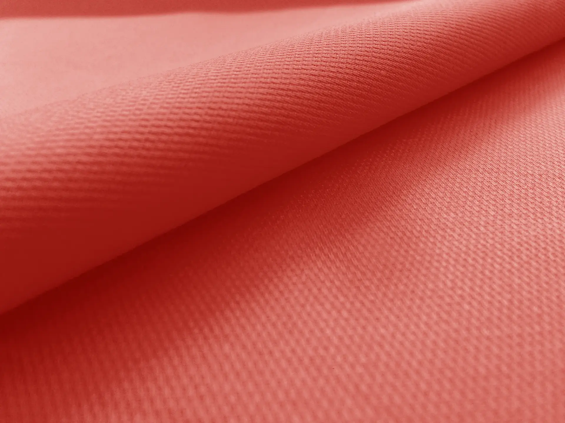 Stretch Cotton Piqué in Coral