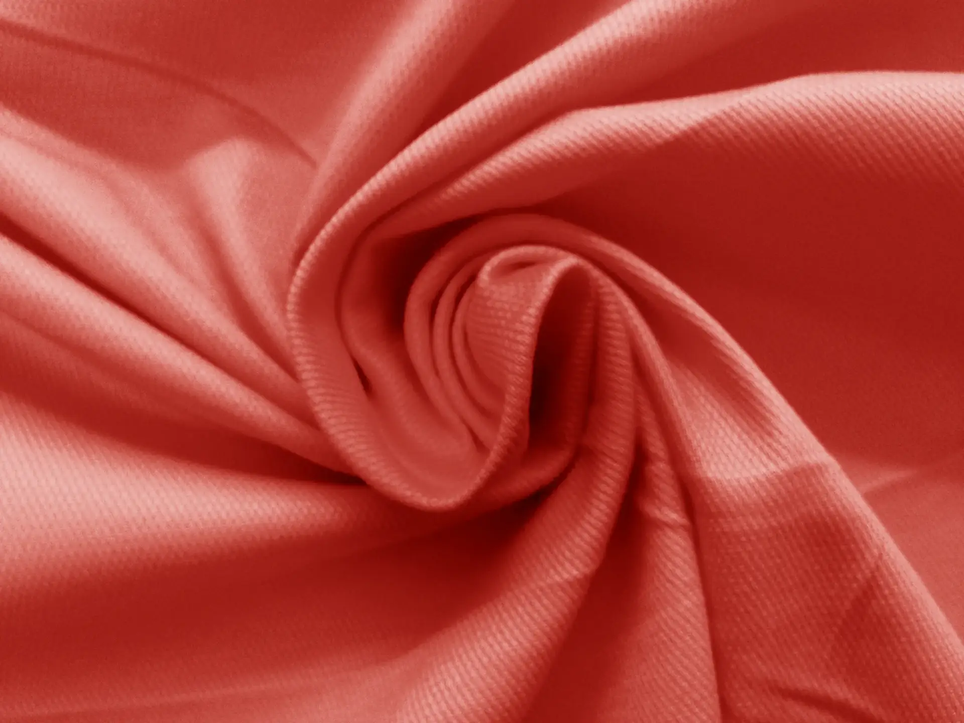 Stretch Cotton Piqué in Coral