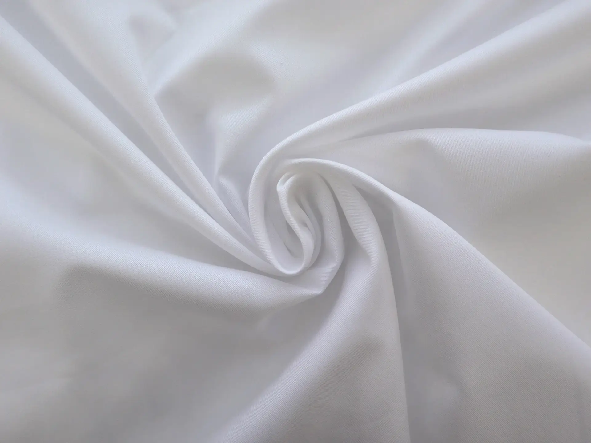 Pima Cotton Fine Twill in White