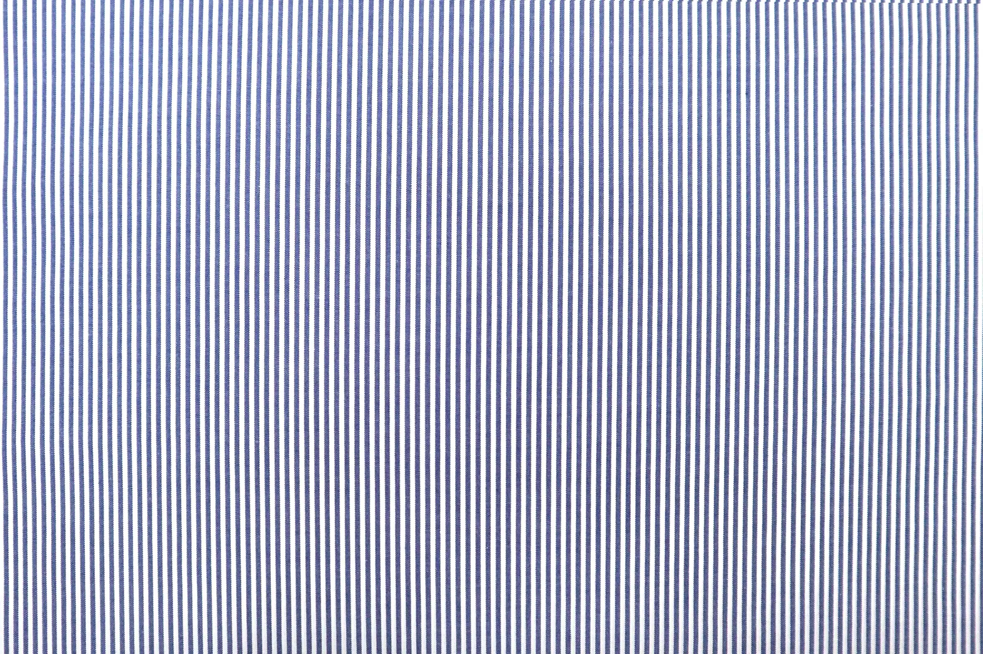 Pima Cotton Shirting Stripe in Indigo