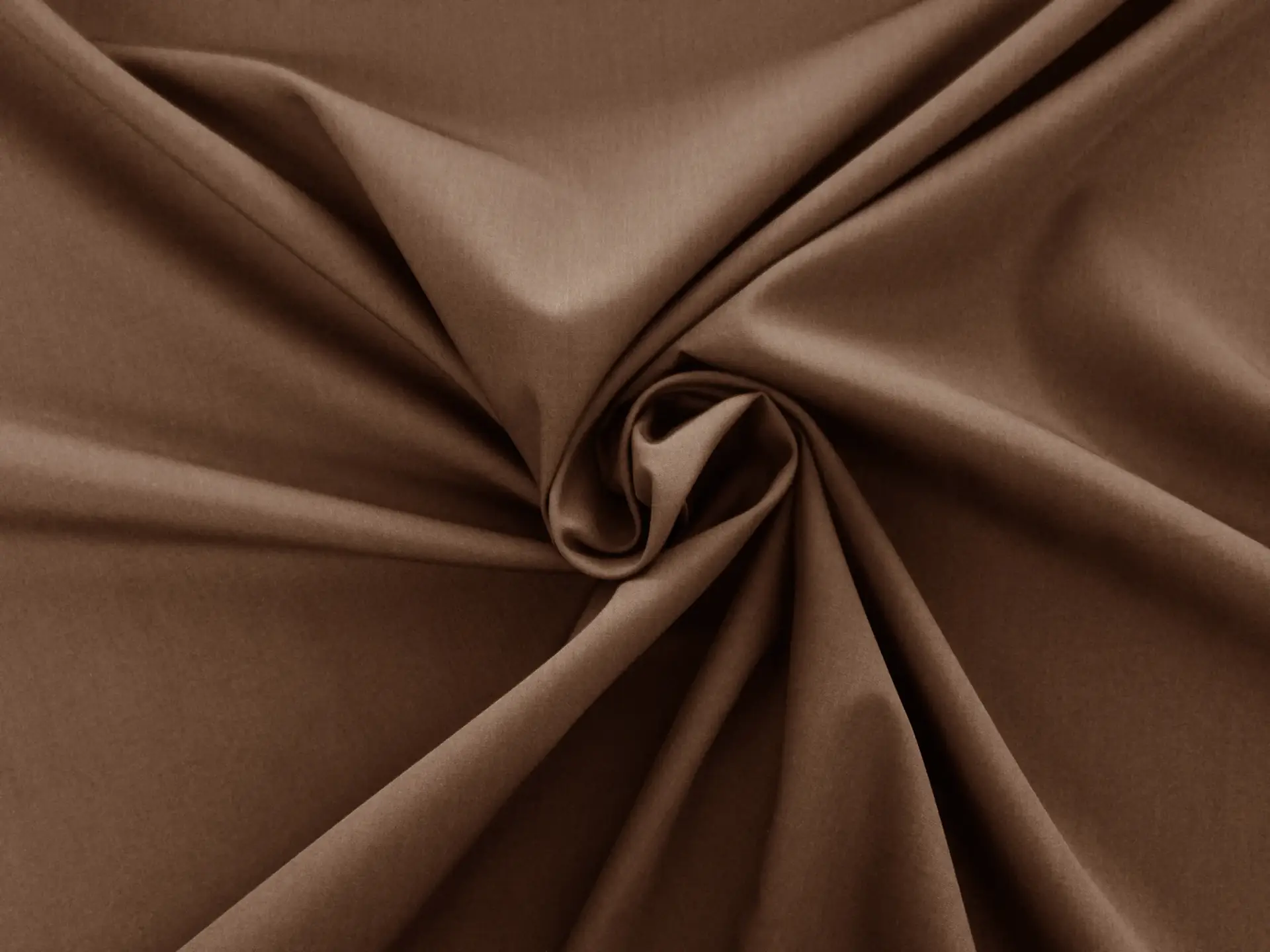 Poly Cotton Broadcloth in Dark Brown