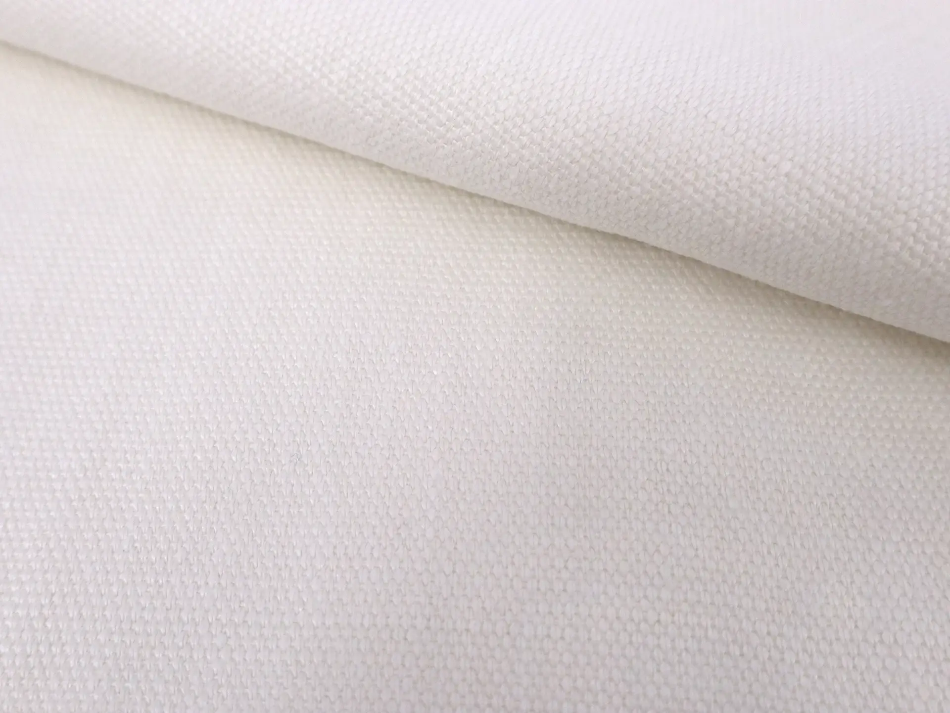 Washed Upholstery Linen in Natural White 