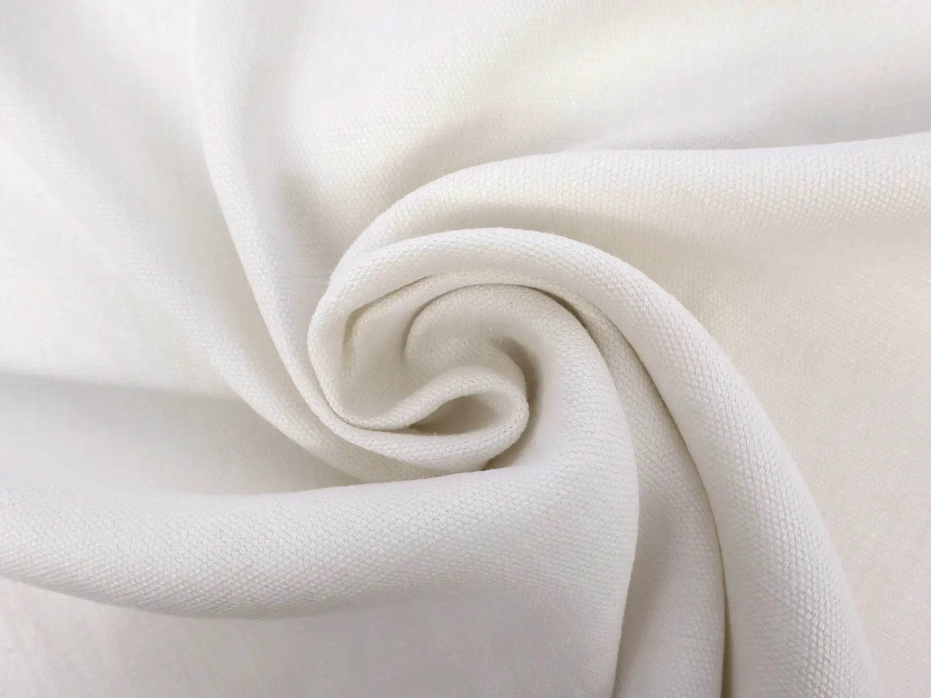 Washed Upholstery Linen in Natural White 