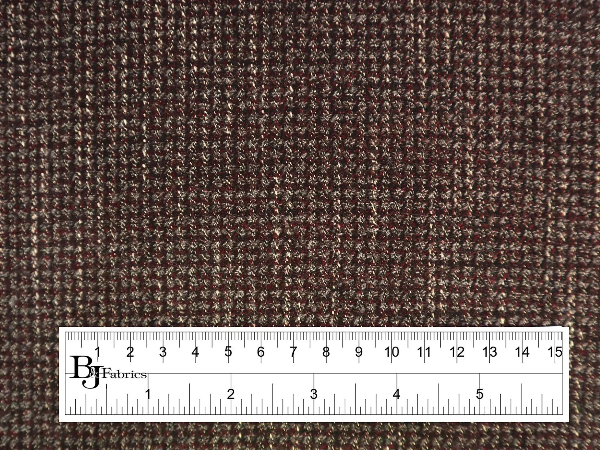Italian Virgin Wool and Bamboo Suiting in Burgundy