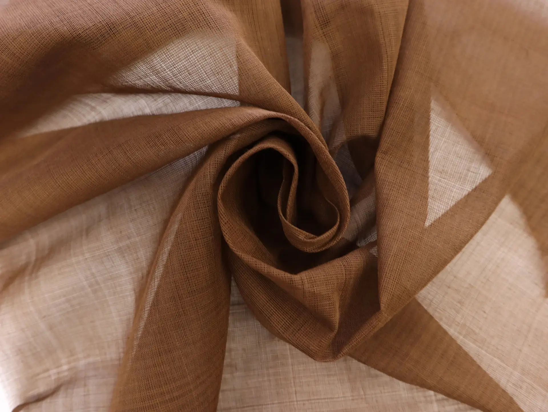 Indian Cotton Voile in Copper