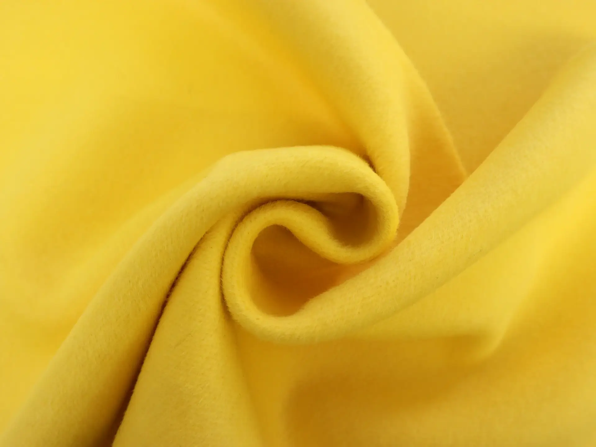 Wool, Angora & Cashmere Doubleface Coating in Jonquil