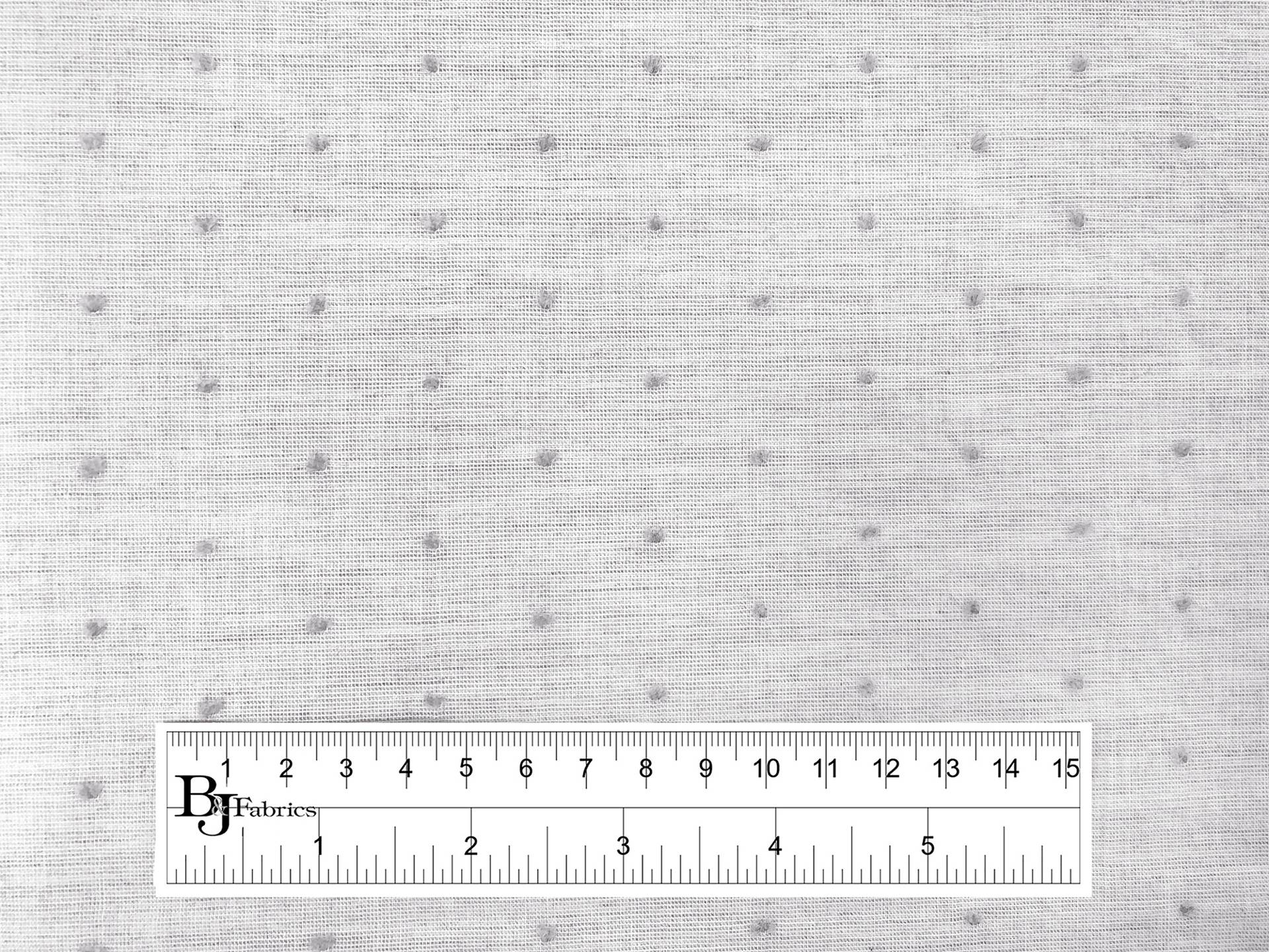 Cotton Swiss Dot in Heather Grey