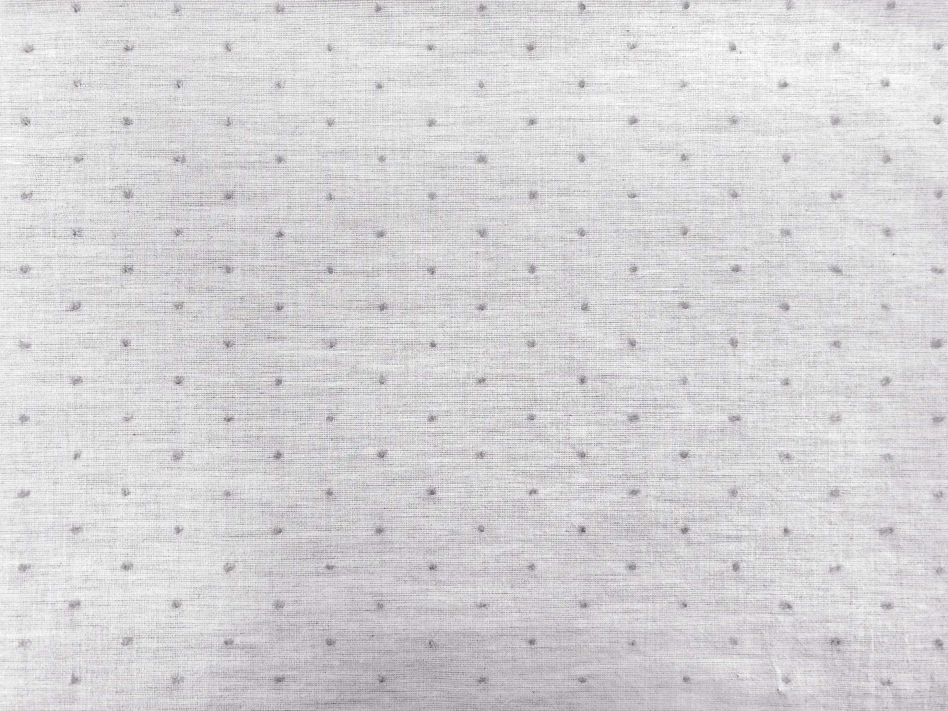 Cotton Swiss Dot in Heather Grey