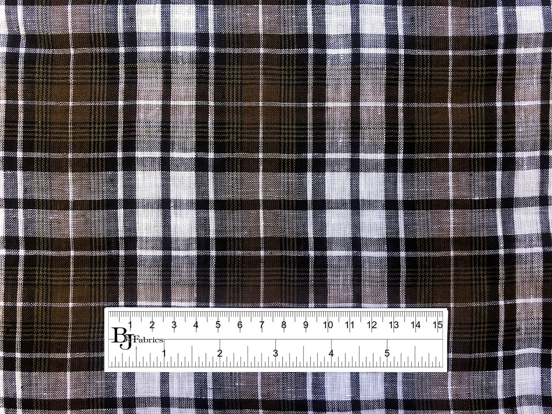 Linen Handkerchief Woven Plaid