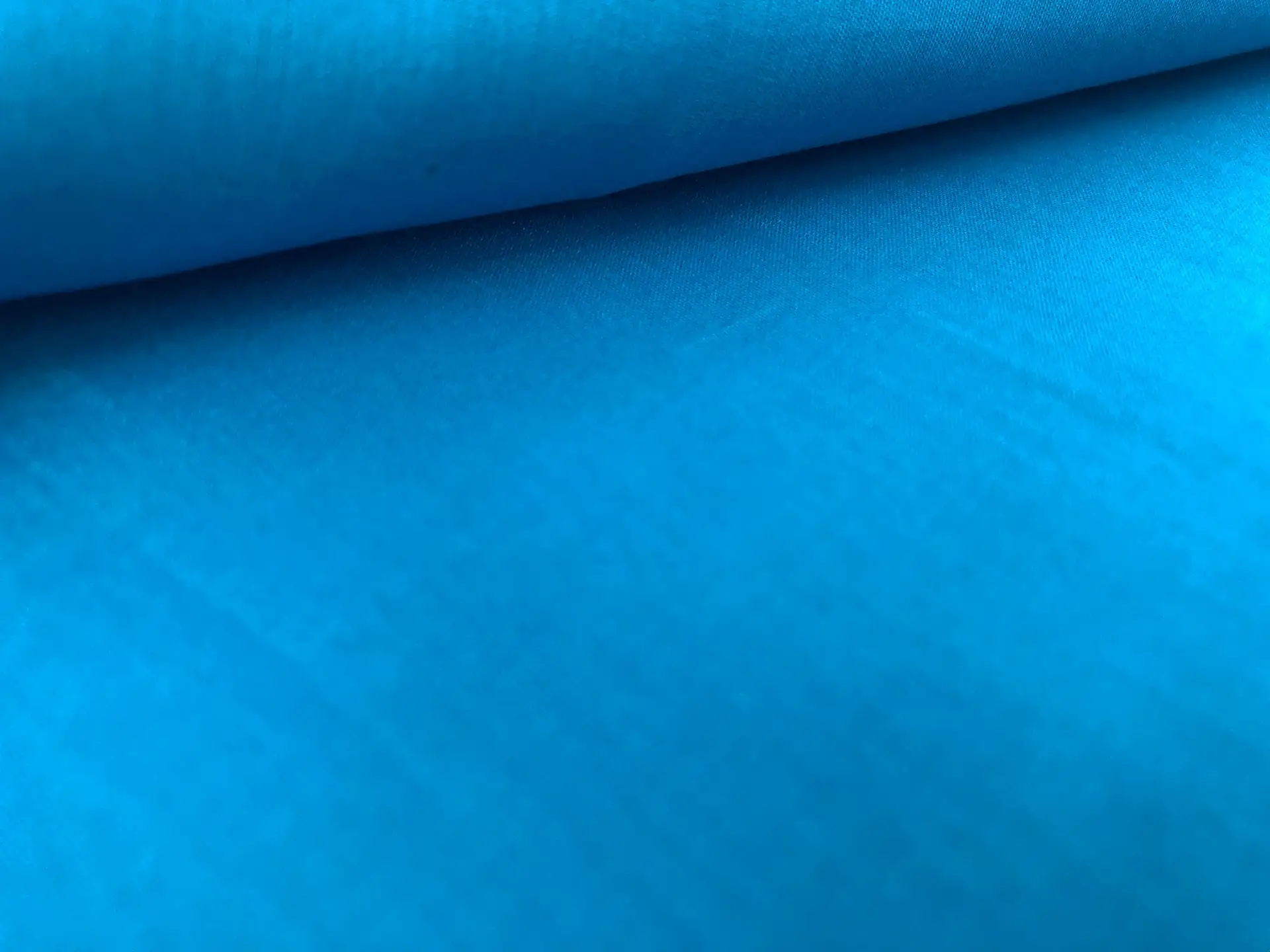 Silk Cotton Voile in Caribbean Blue