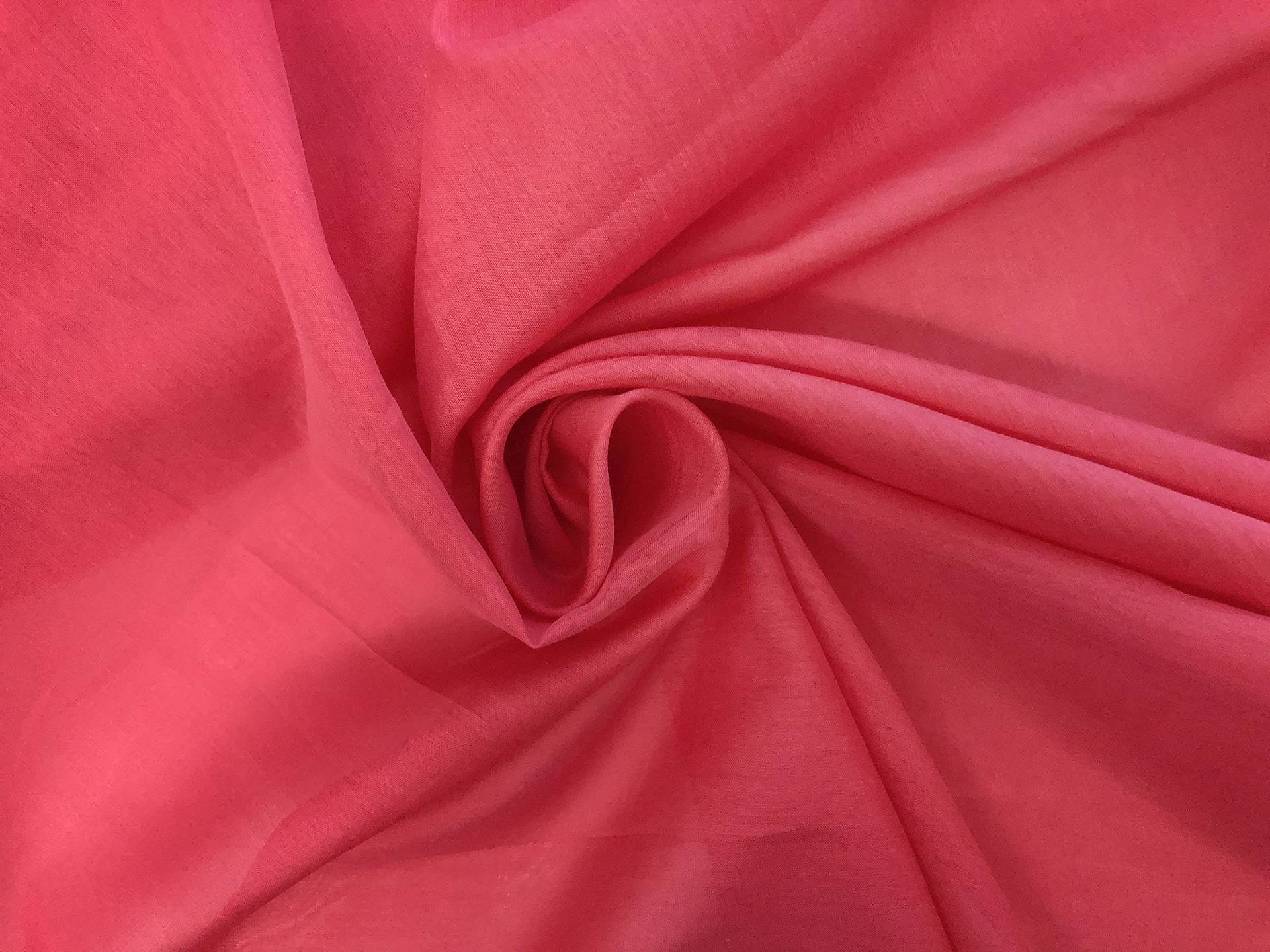 Silk Cotton Voile in Raspberry 