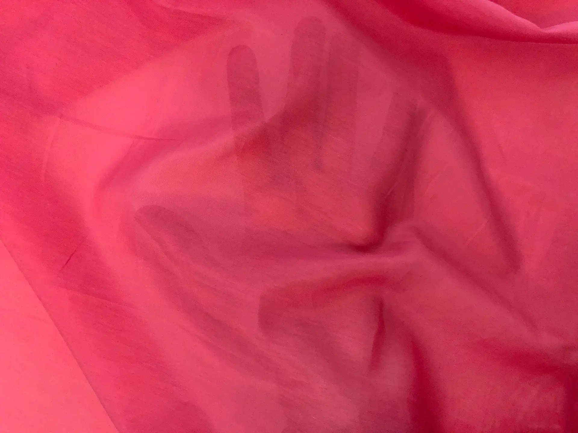 Silk Cotton Voile in Raspberry 