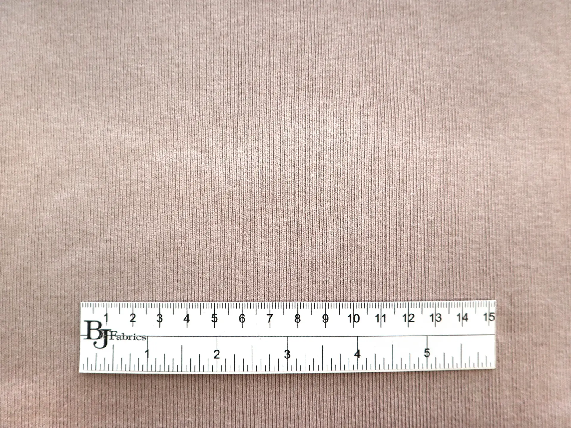 Japanese Cotton Rib Knit in Blush
