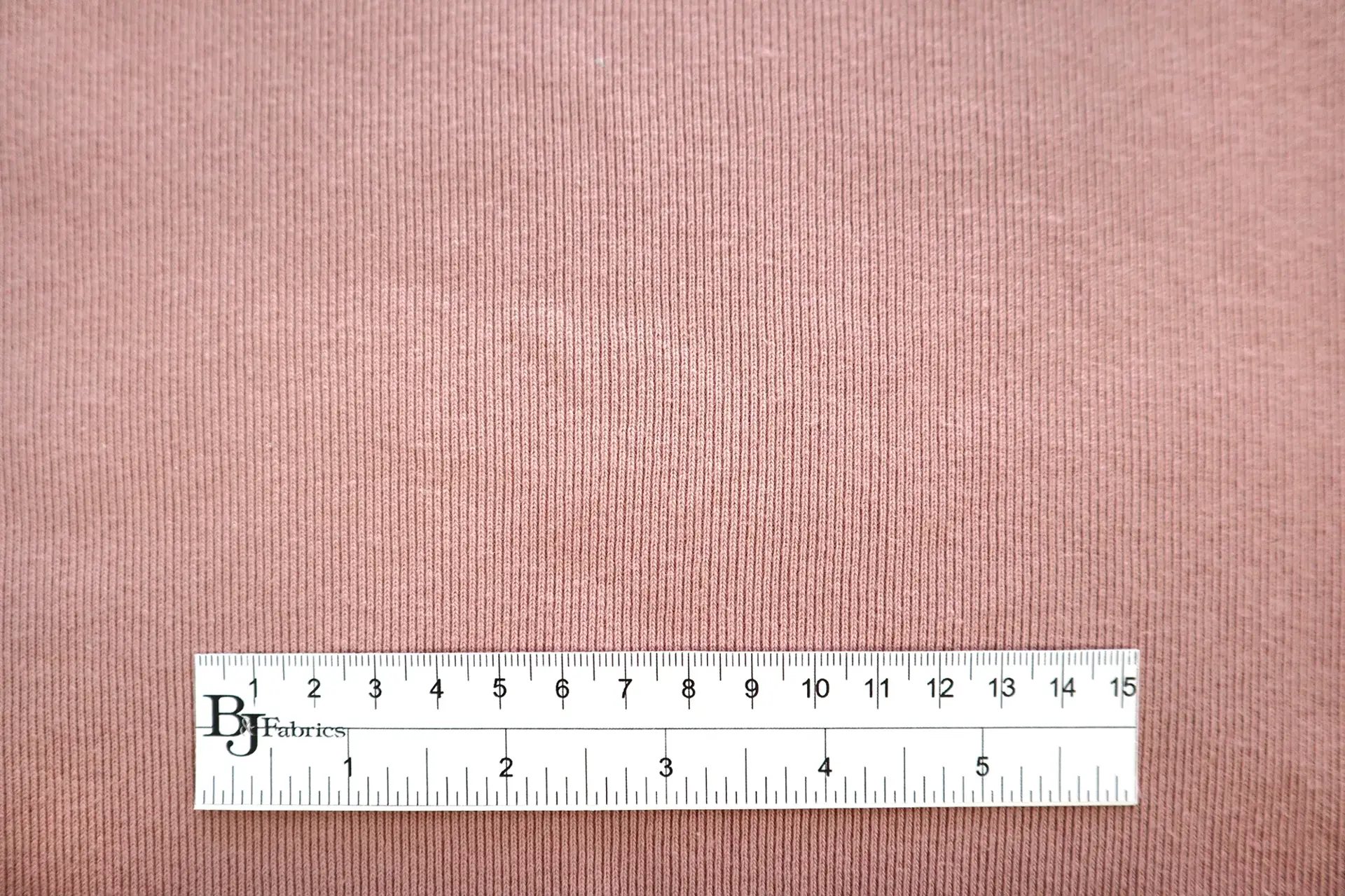 Japanese Cotton Rib Knit in Rose