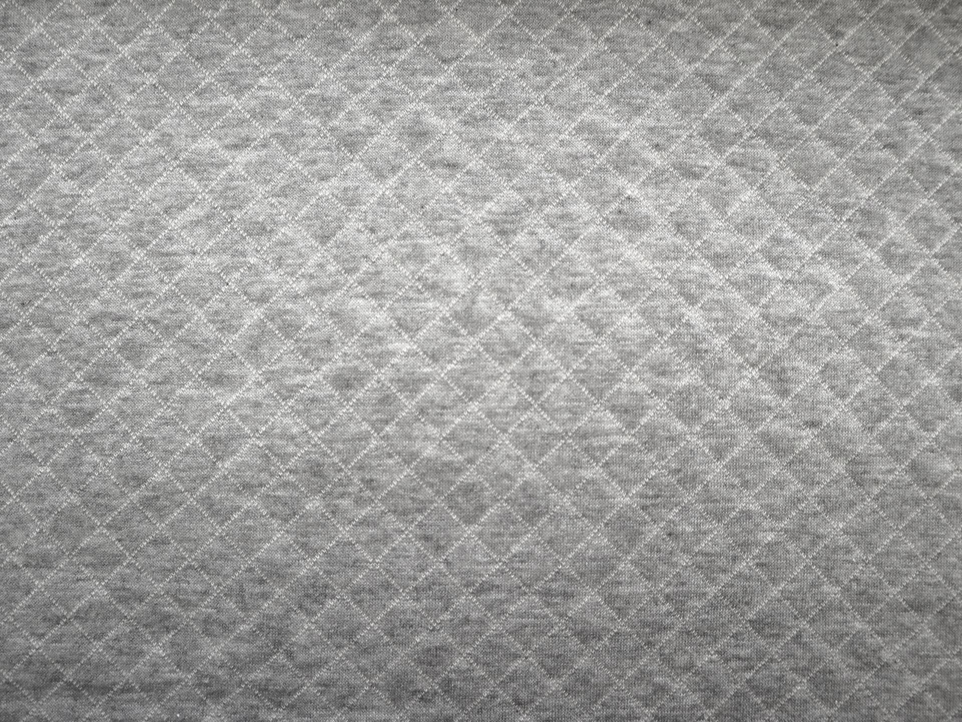 Cotton Doubleface Quilted Knit in Heather Grey