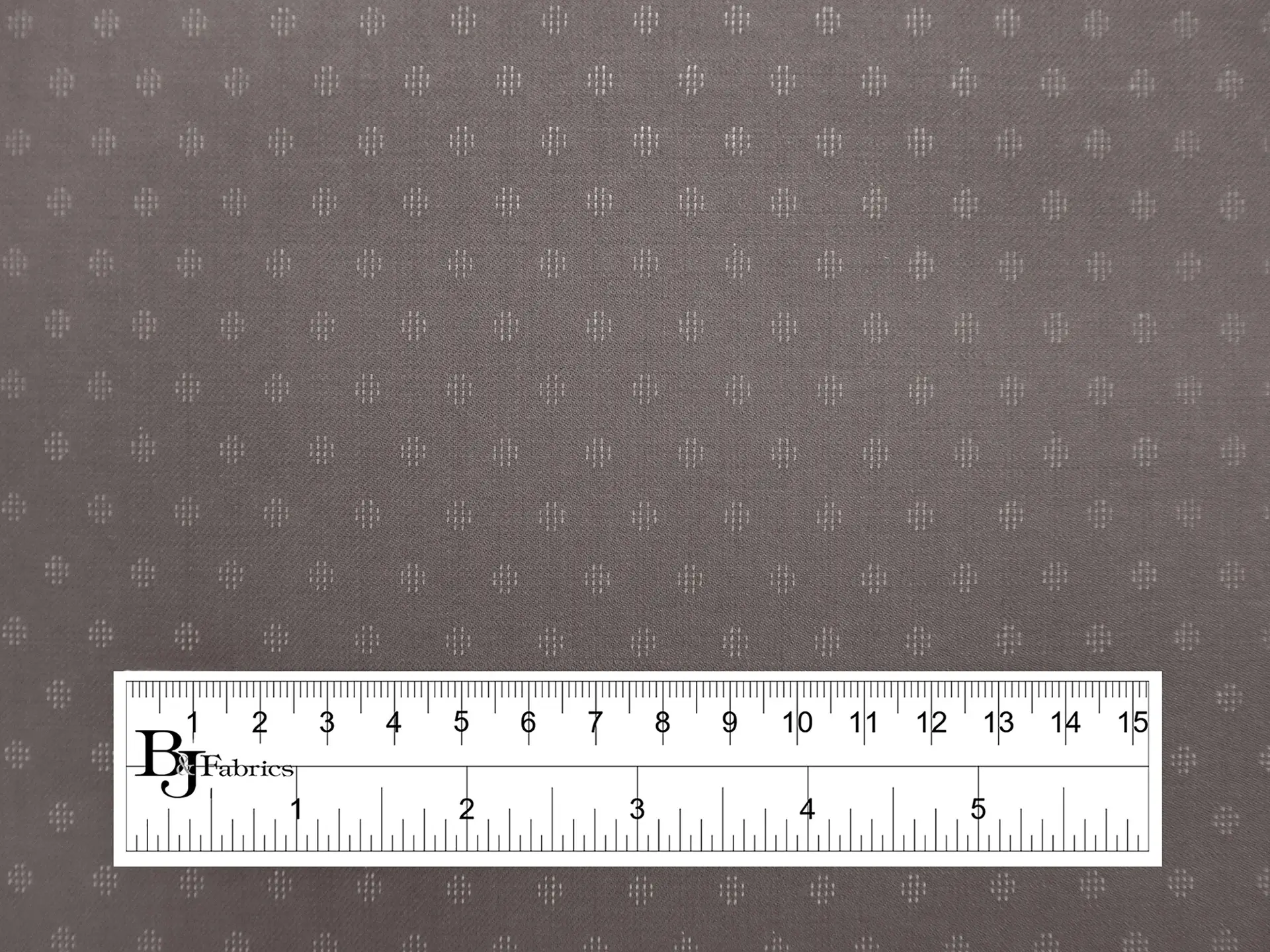 Stretch Wool Suiting With Woven Dots