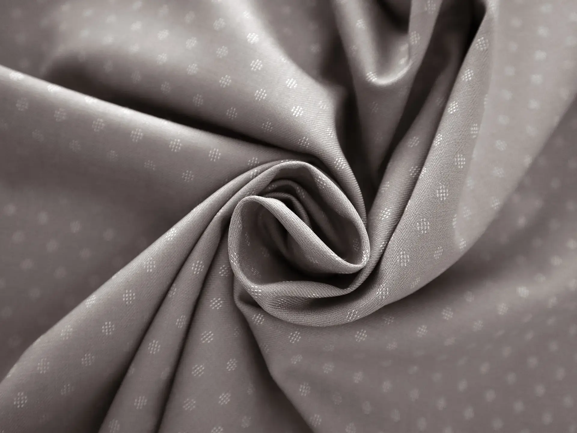 Stretch Wool Suiting With Woven Dots