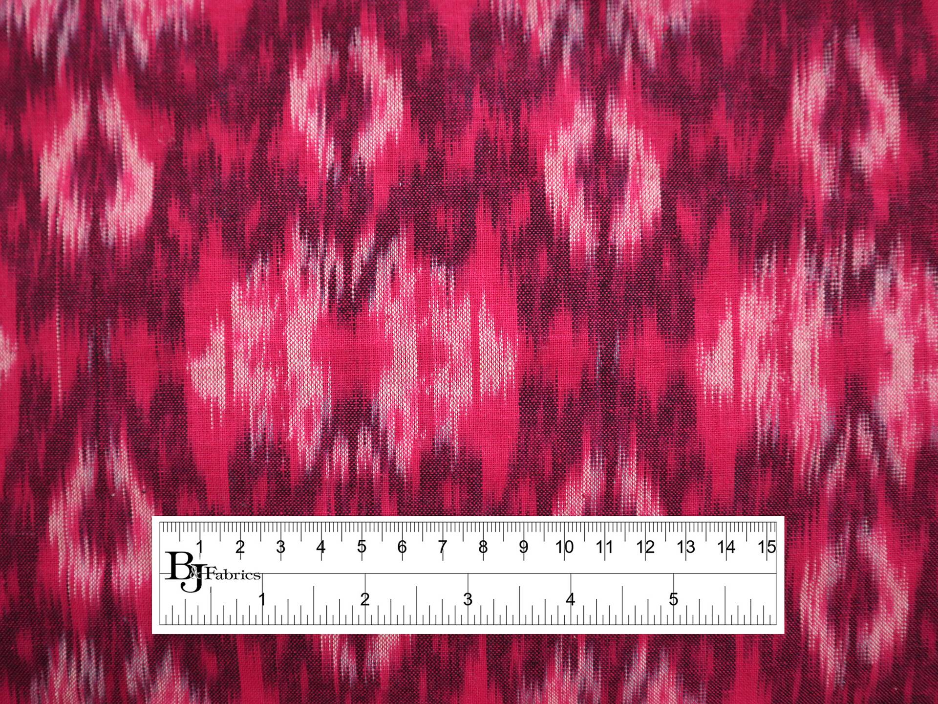 Cotton Ikat in Raspberry 