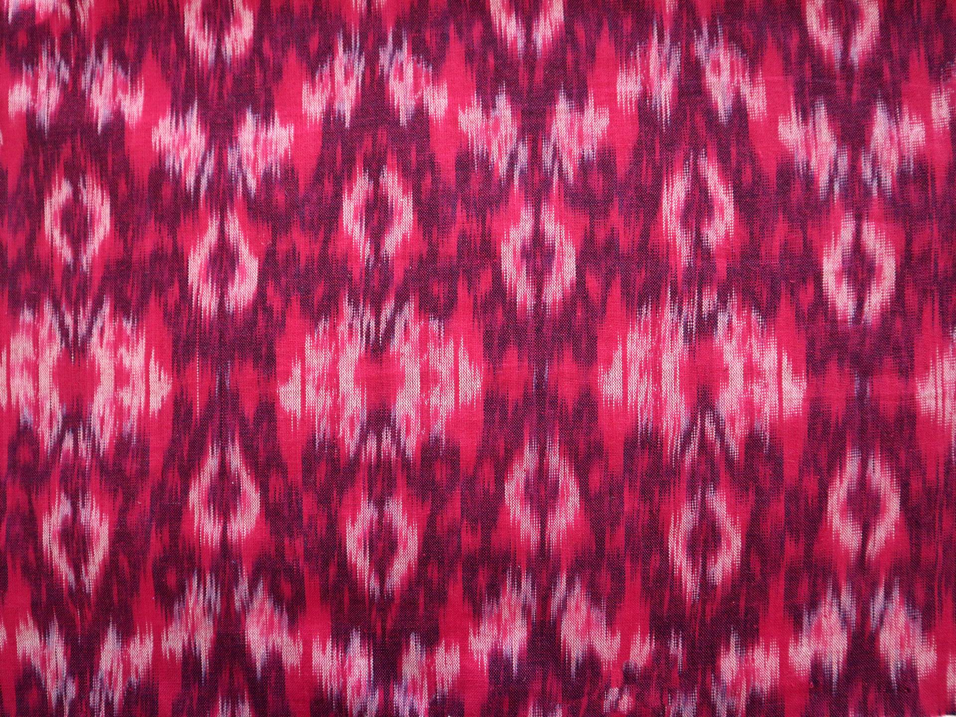 Cotton Ikat in Raspberry 