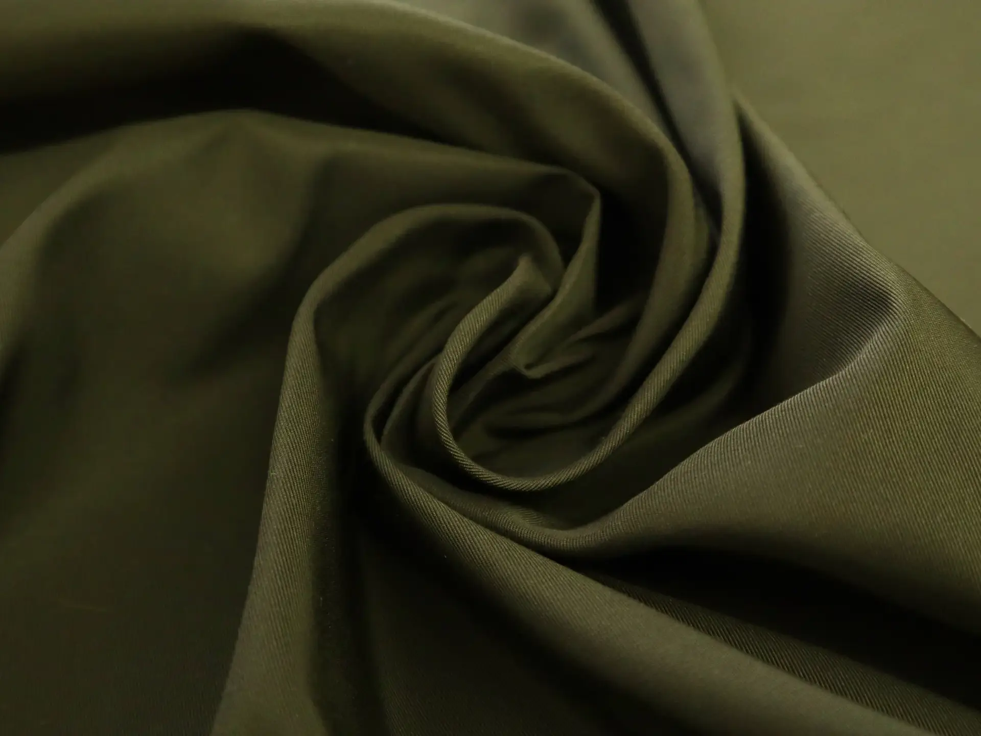 Silk Gros de Londres in Dark Olive Green