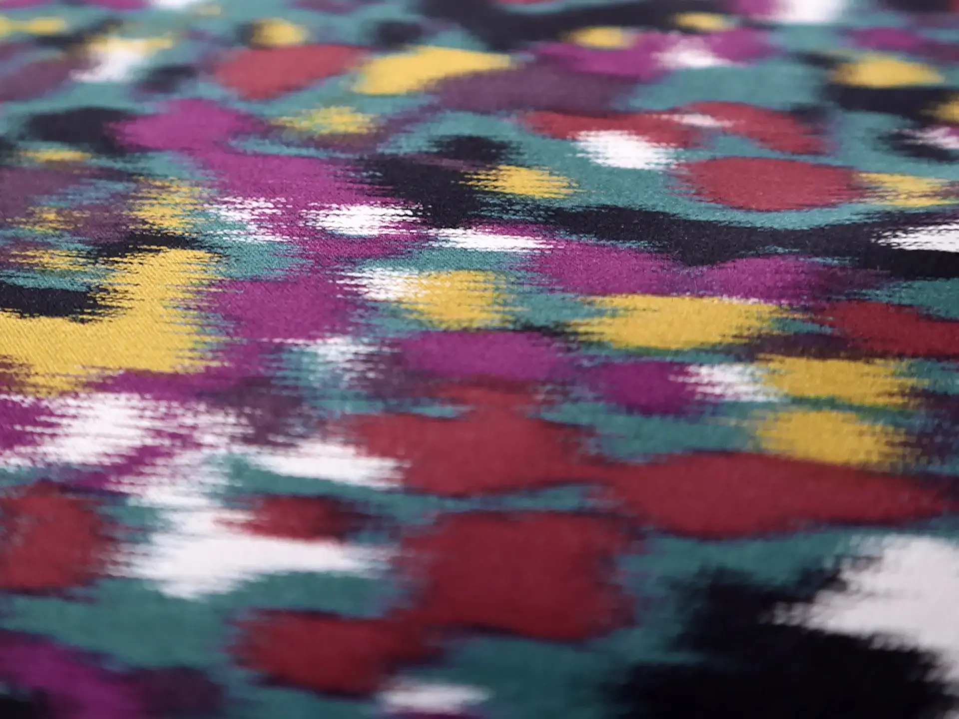 Warp Printed Silk Satin