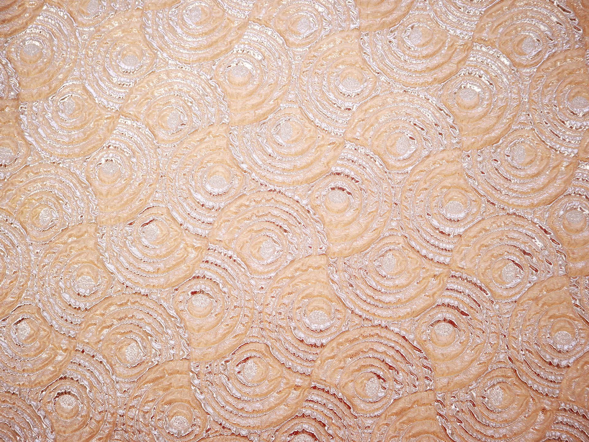 Polyester Metallic Organza Cloque with Swirls