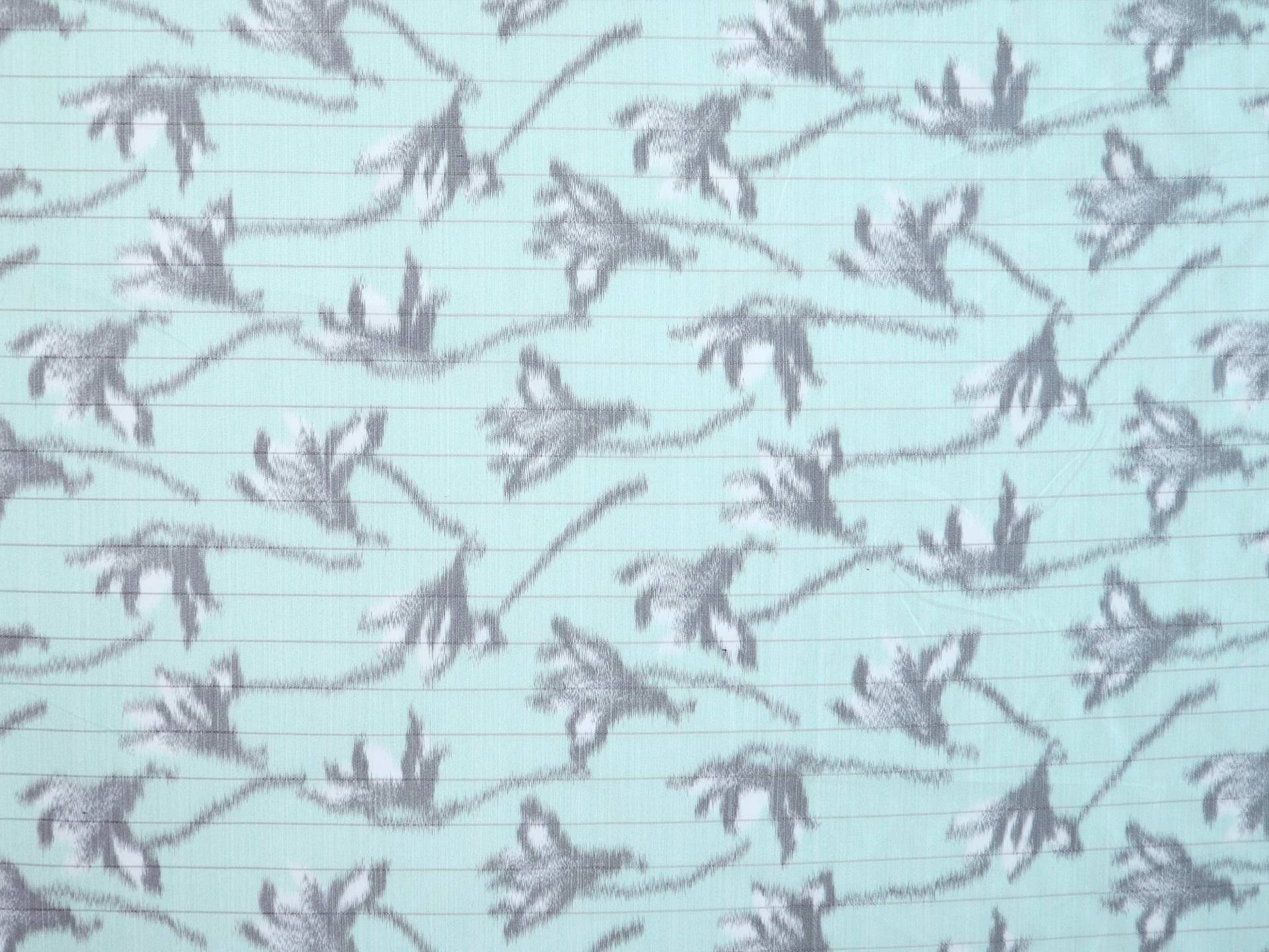 Warp Printed Silk Taffeta with Floral Motifs