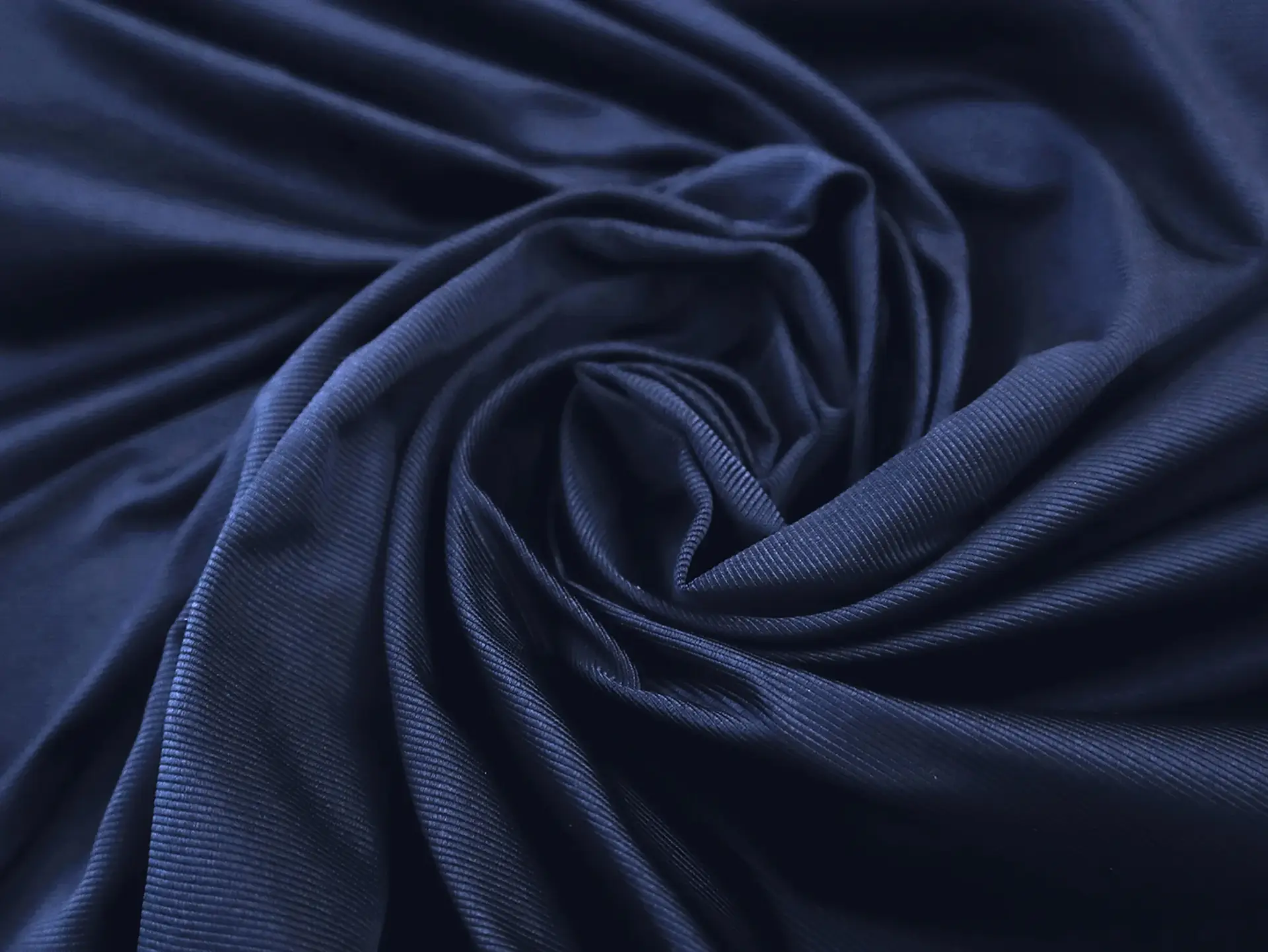 Made in Italy Silk Gros De Londres in Navy